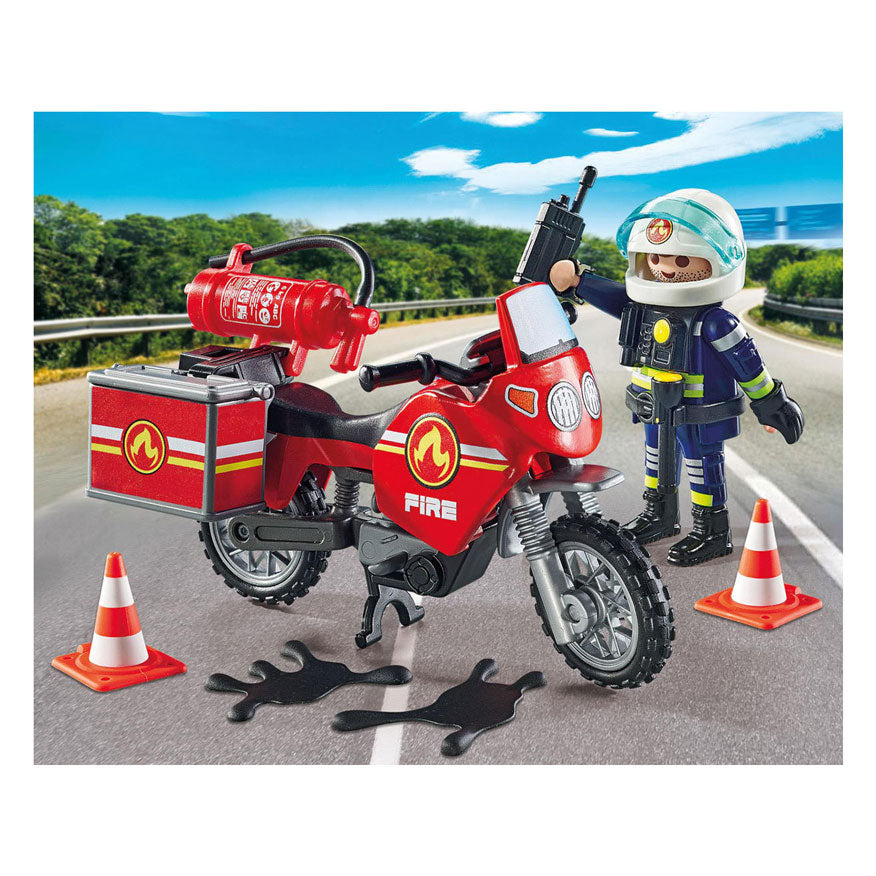 Playmobil Action Heroes Fire Brigade sur le site de l'accident 71466