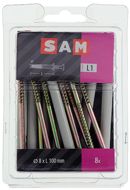 Mack 1017911 - bouchon à clous en nylon polyamide 8 pièces 8 x 100 mm | 5 pièces
