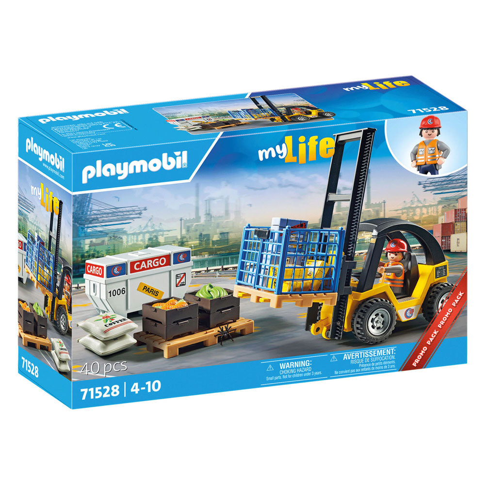 Playmobil My Life Promo Forklift avec charge 71528