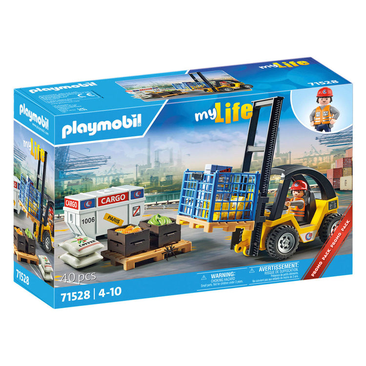 Playmobil My Life Promo Forklift avec charge 71528