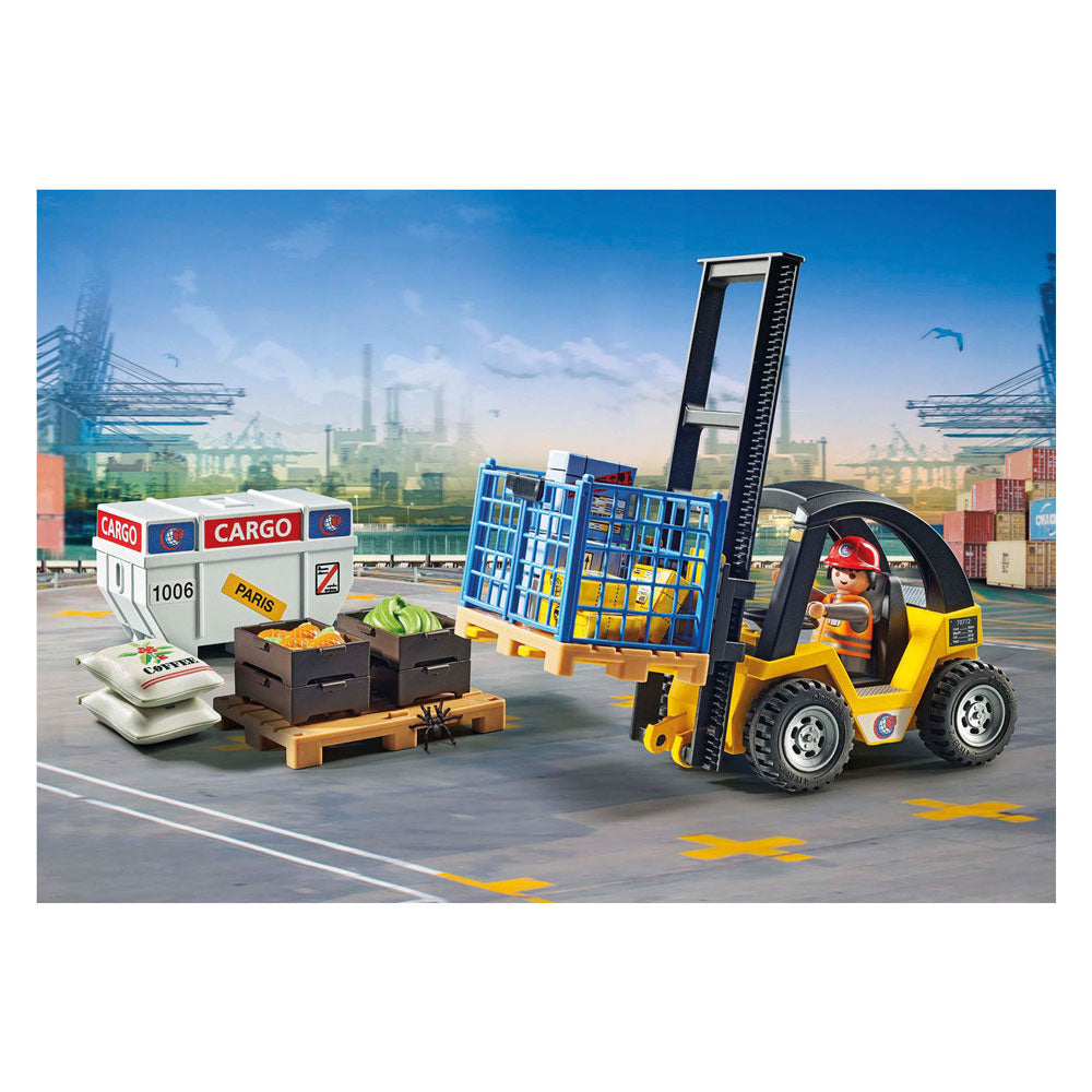 Playmobil My Life Promo Forklift avec charge 71528