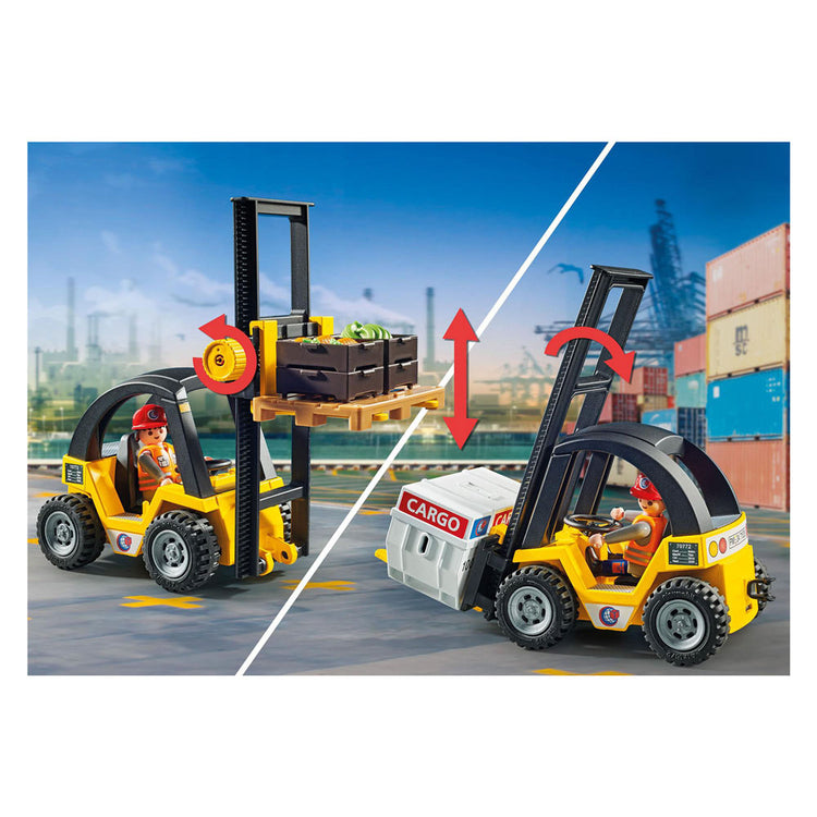 Playmobil My Life Promo Forklift avec charge 71528