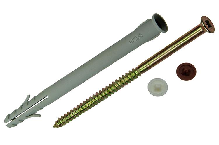 Mack 1017915 - bouchon de cadre avec vis polyamide 8 pcs 10 x 135 mm | 5 pièces