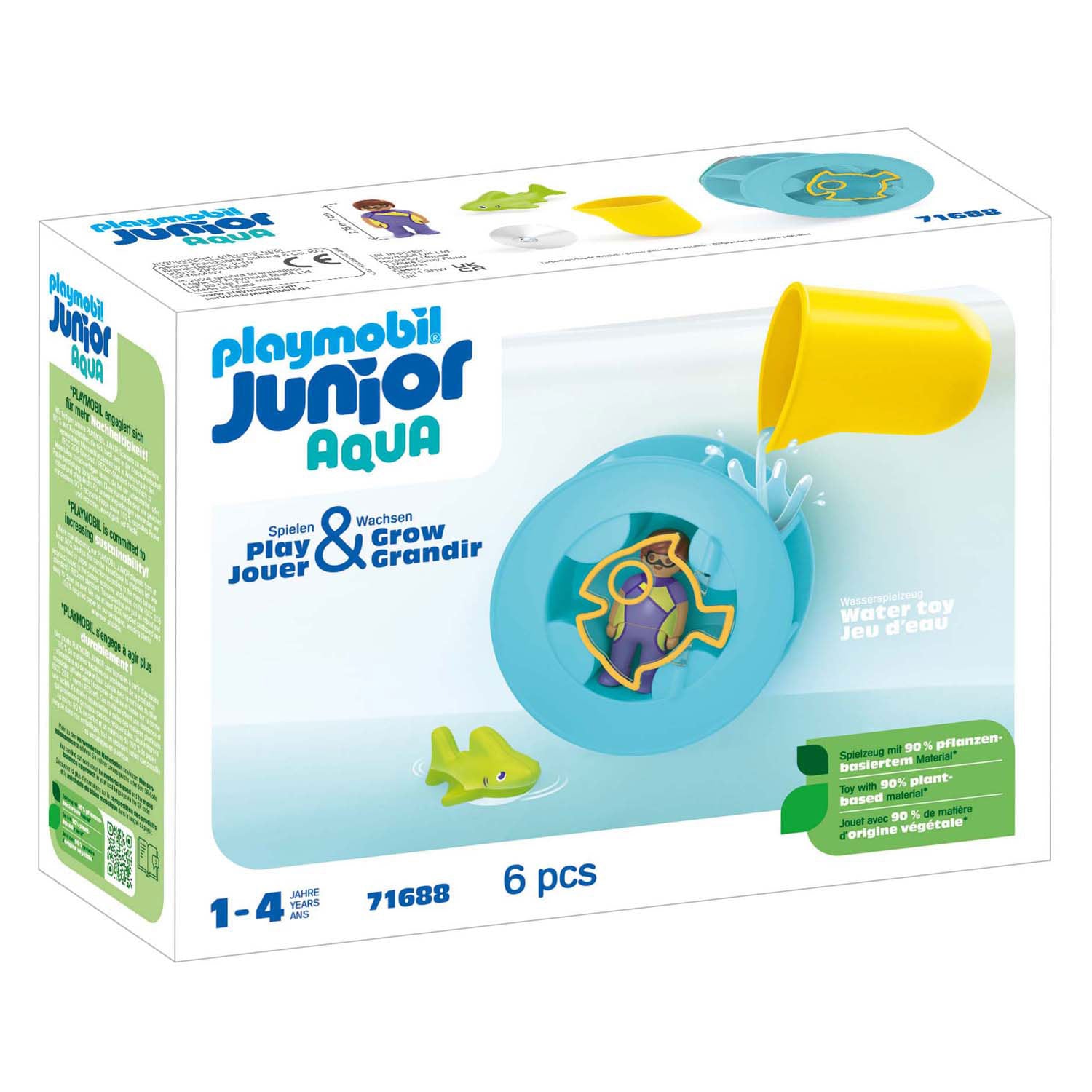 Playmobil Junior Eau plus large rad avec bébé requin 71688
