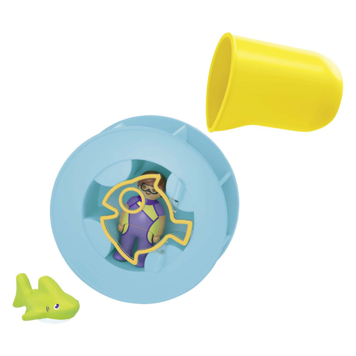Playmobil Junior Eau plus large rad avec bébé requin 71688