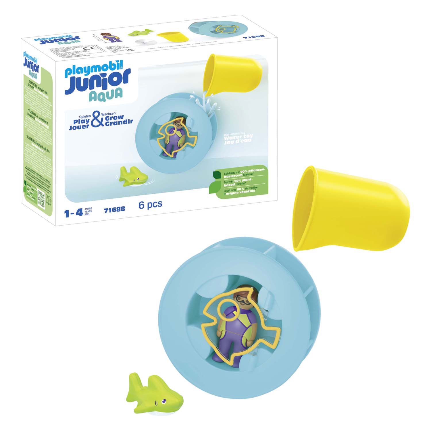 Playmobil Junior Eau plus large rad avec bébé requin 71688