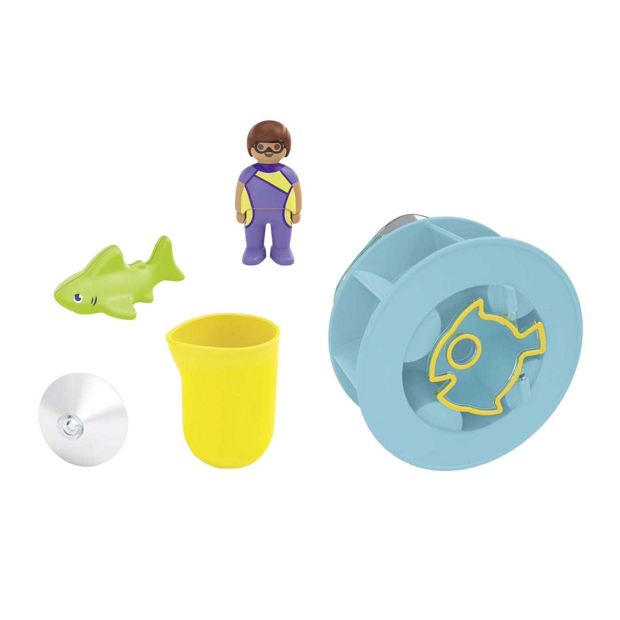 Playmobil Junior Eau plus large rad avec bébé requin 71688