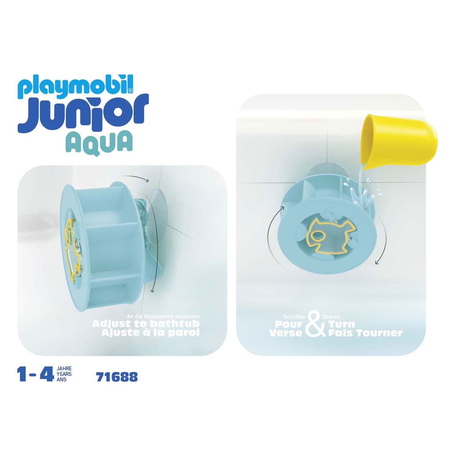Playmobil Junior Eau plus large rad avec bébé requin 71688