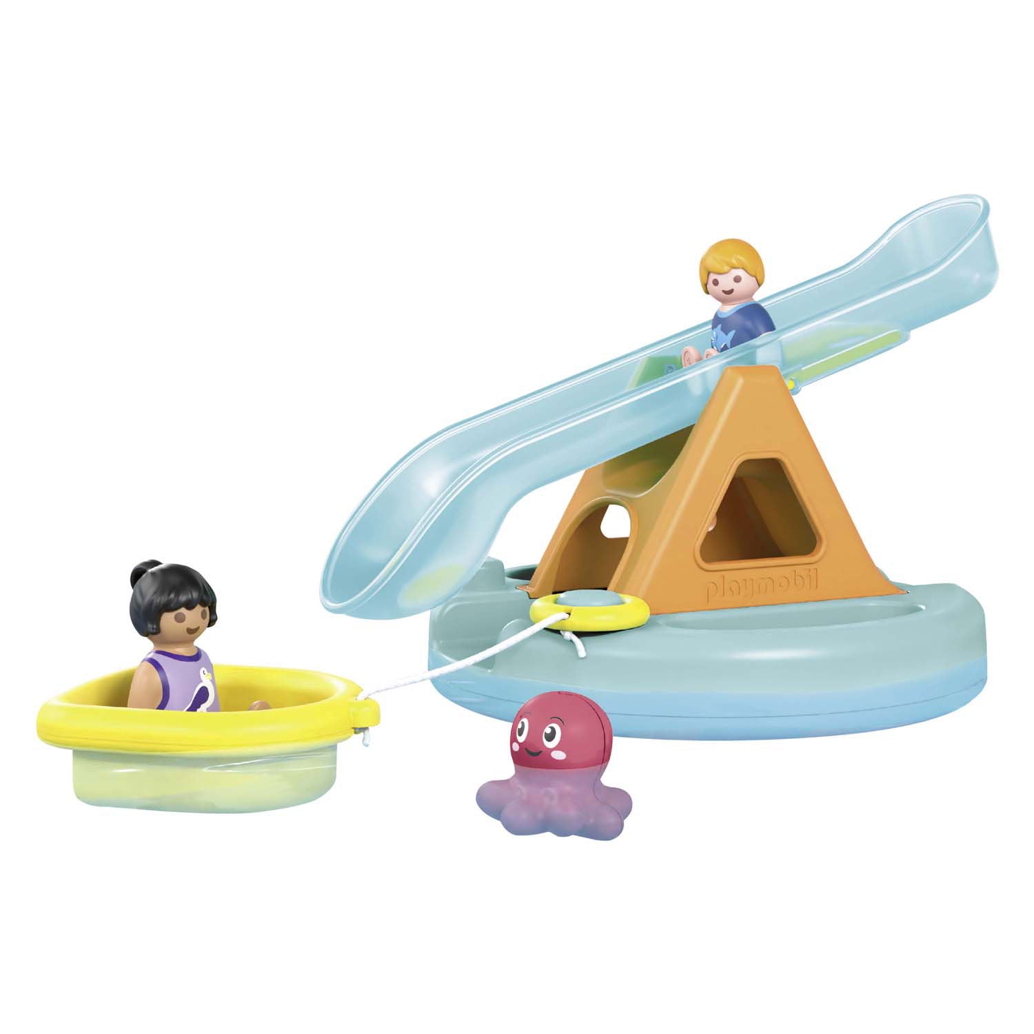 Playmobil Junior Swim Island avec glissière d'eau 71687