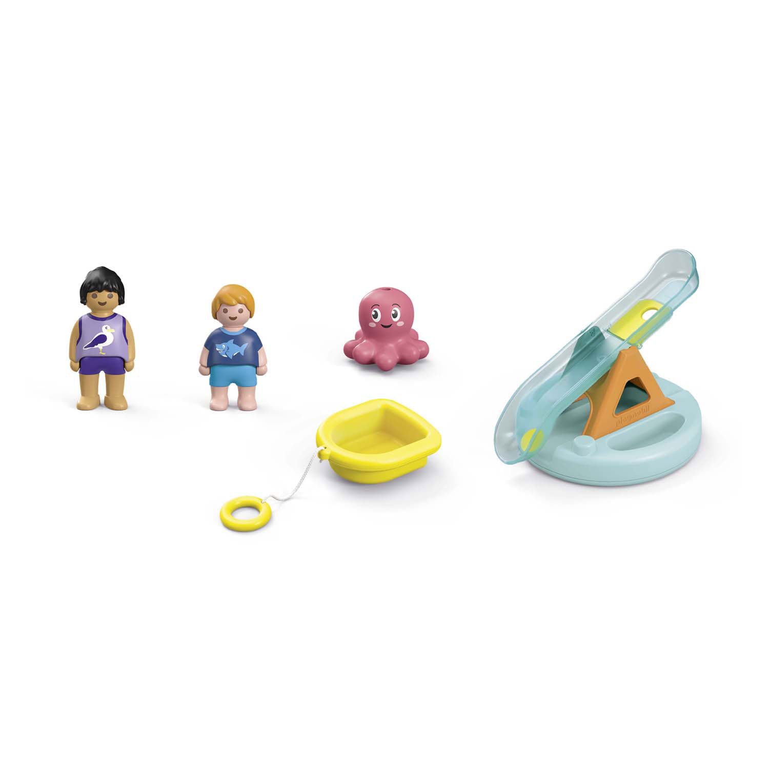 Playmobil Junior Swim Island avec glissière d'eau 71687