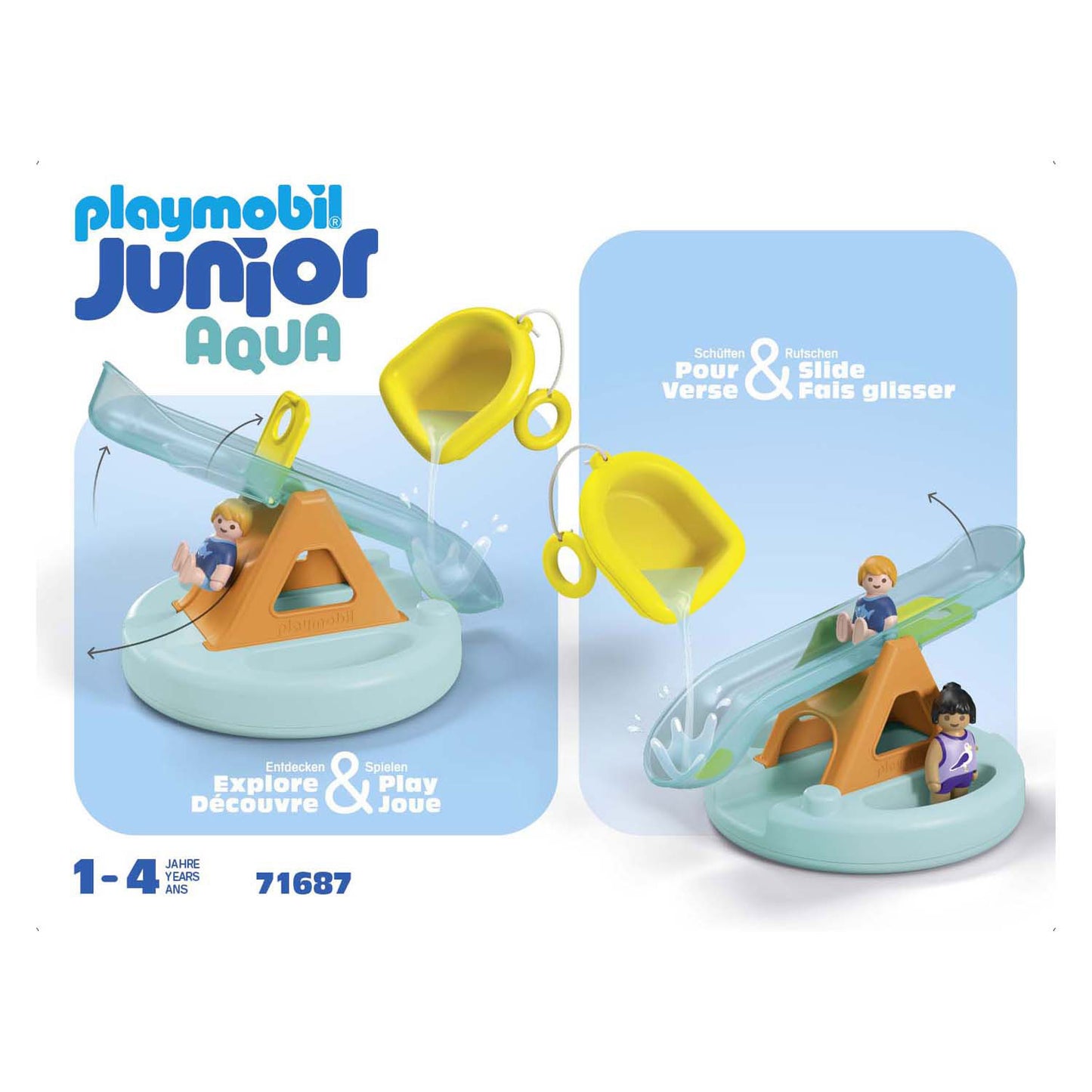 Playmobil Junior Swim Island avec glissière d'eau 71687