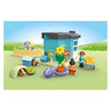 Playmobil 1.2.3. Pension animale avec machine d'alimentation 71690