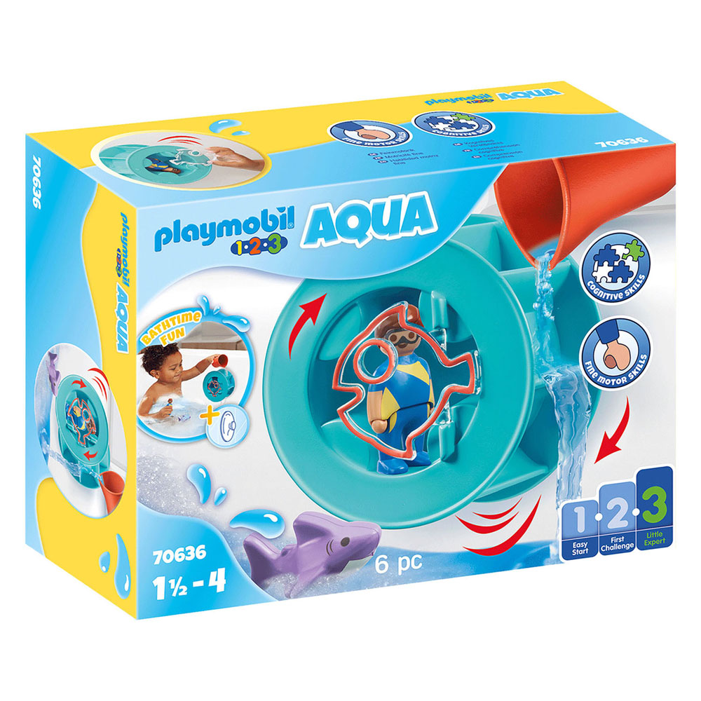 Playmobil Junior Eau plus large rad avec bébé shaai 70636