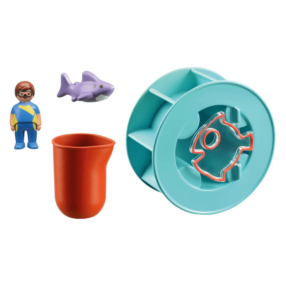 Playmobil Junior Eau plus large rad avec bébé shaai 70636