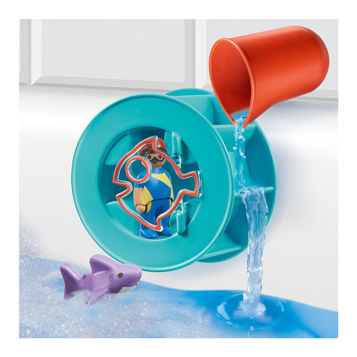 Playmobil Junior Eau plus large rad avec bébé shaai 70636