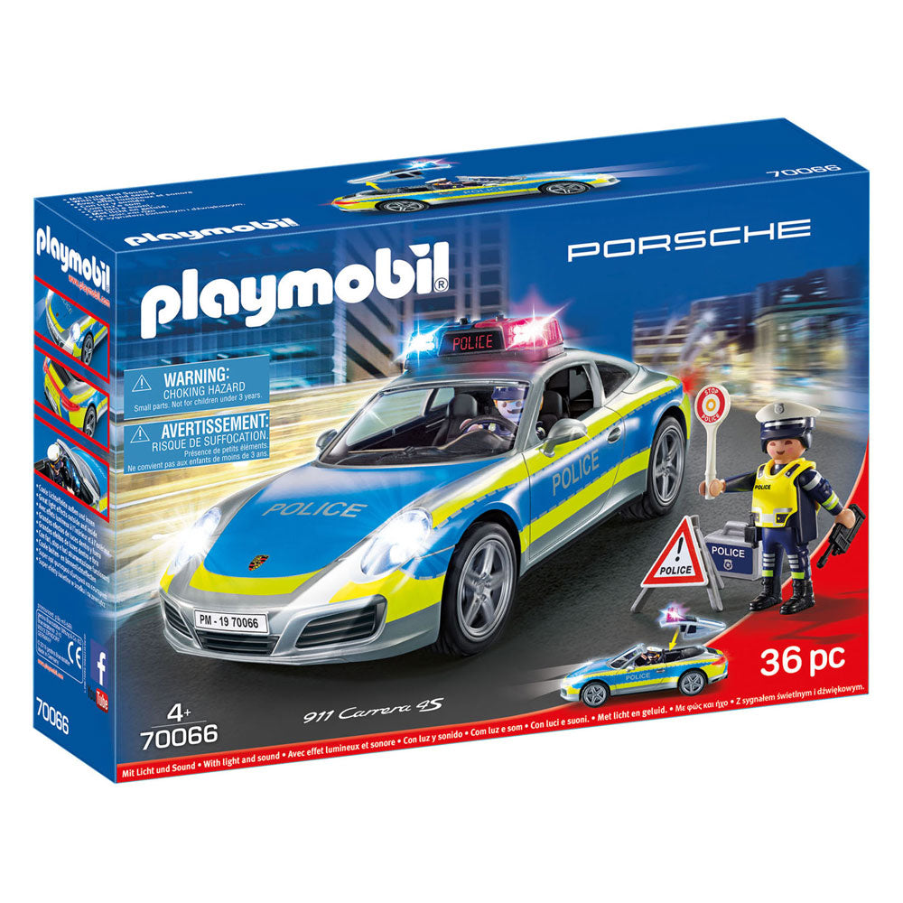 Playmobil Porsche 911 4S Police blanche 70066