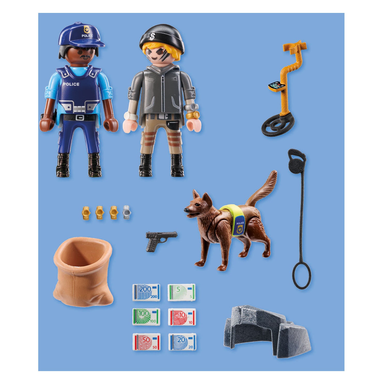 Playmobil 71731 Chien de police avec BOEF