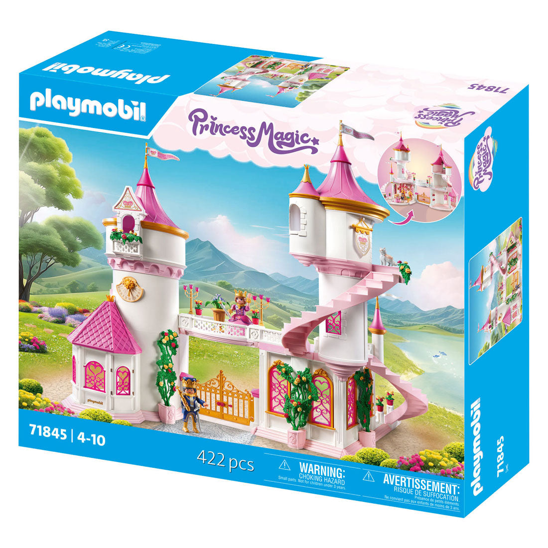 Playmobil princesse château de princesse magique avec couple royal - 71845