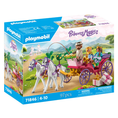 Playmobil 71846 Roule d'entraîneur avec Prince et Princess