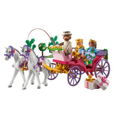 Playmobil 71846 Roule d'entraîneur avec Prince et Princess