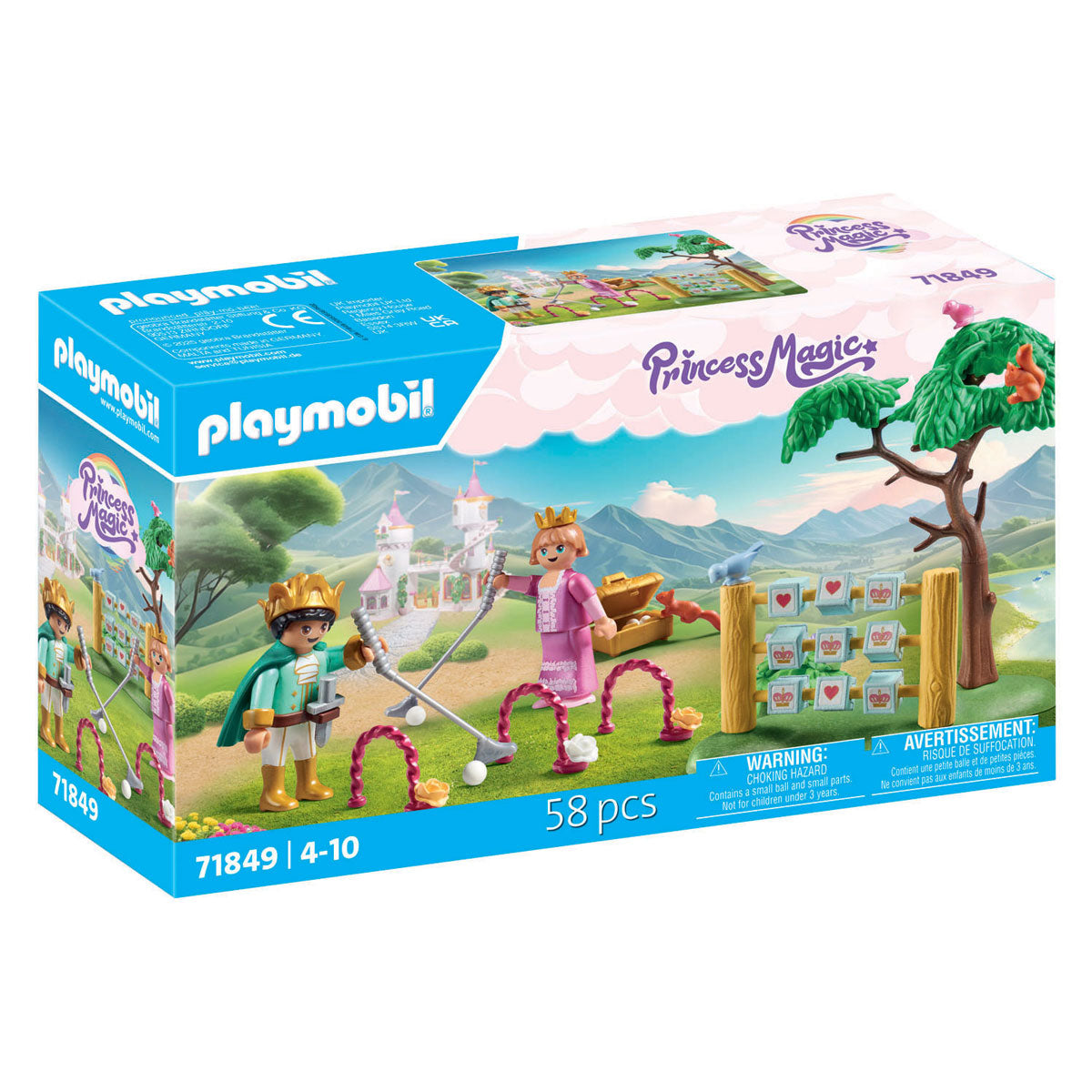 Playmobil princesse magique enfants royaux dans l'aire de jeux 71849