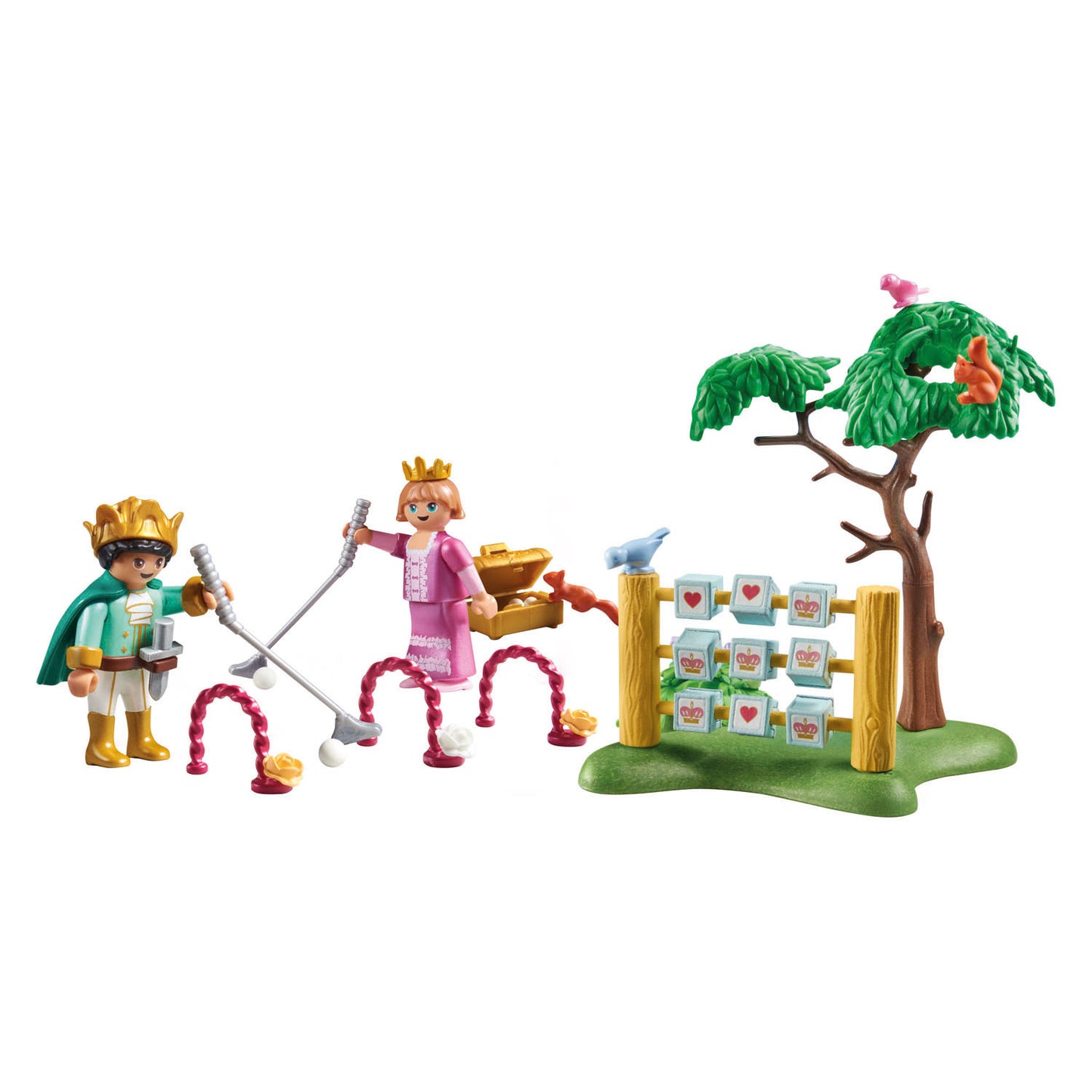 Playmobil princesse magique enfants royaux dans l'aire de jeux 71849