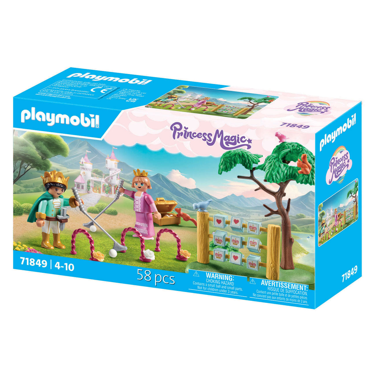 Playmobil princesse magique enfants royaux dans l'aire de jeux 71849