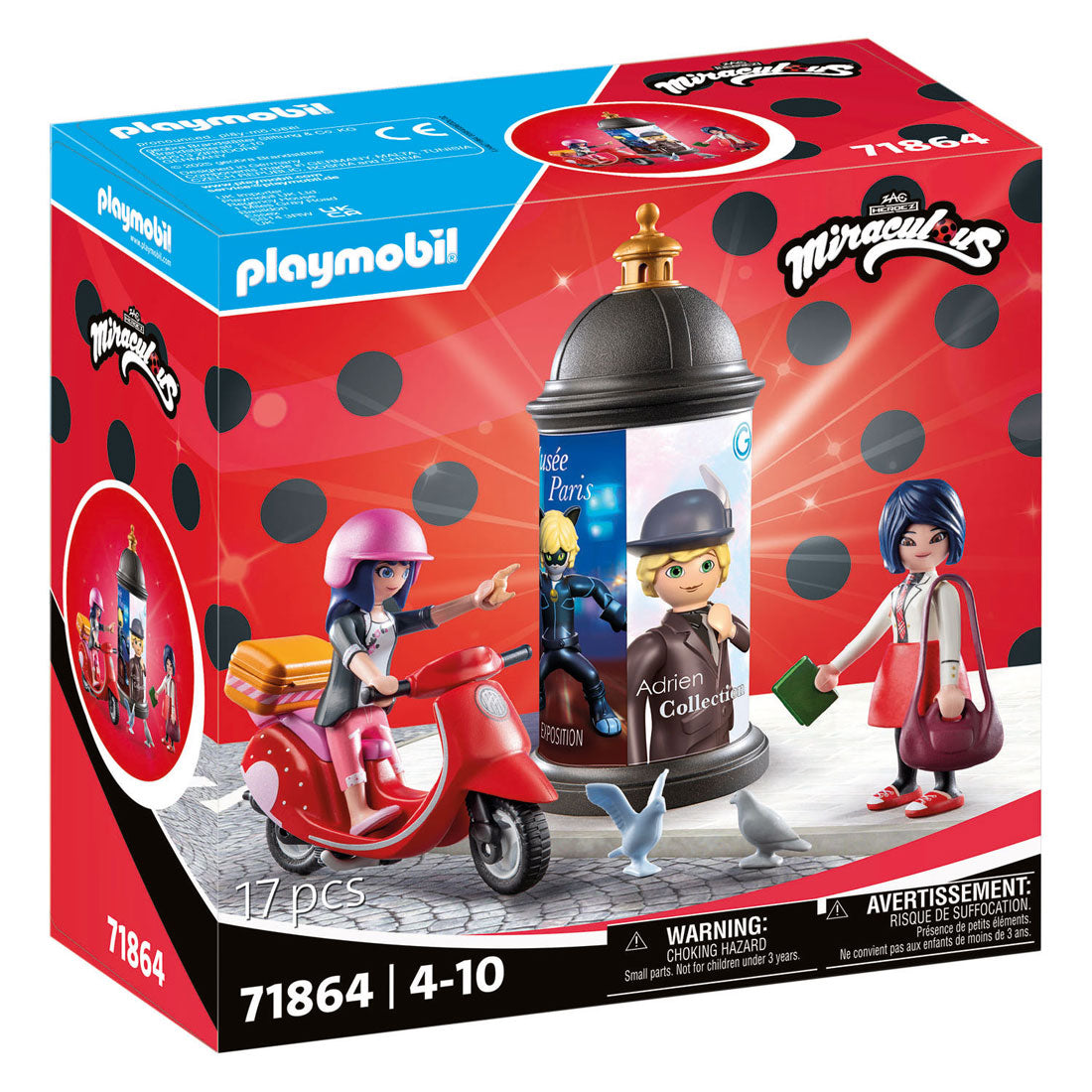 Playmobil miraculeux : balade en scooter à paris 71864