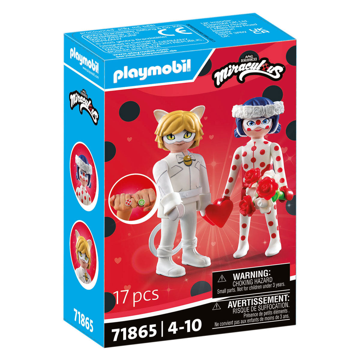 Playmobil Miraculous : Le mariage de rêve de Ladybug Chat Noir 71865