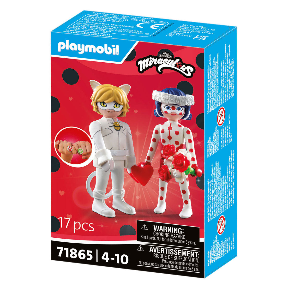 Playmobil Miraculous : Le mariage de rêve de Ladybug Chat Noir 71865