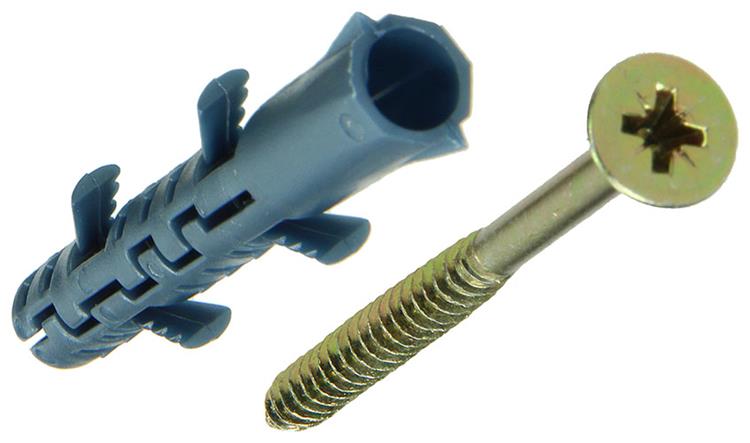 Mack 1019933 - fiche longue exp.polyeth. + scr. 5x80 8 pièces 8x65 mm | 5 pièces