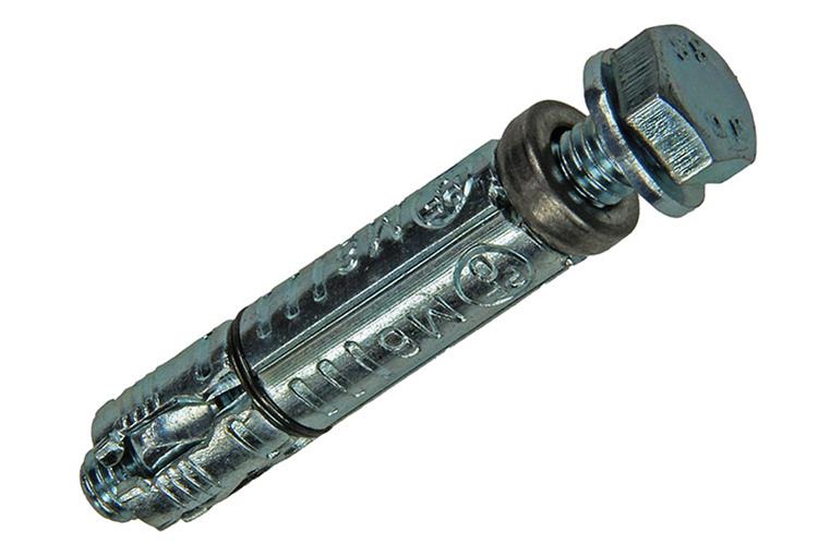 Mack 1019946 - boulon à coin boulon à 6 faces galvanisé 4 pcs m6x50 | 10 pièces