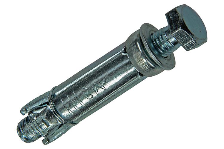 Mack 1019947 - boulon à coin boulon à 6 faces galvanisé 2 pcs m8x65 14x50 | 10 pièces