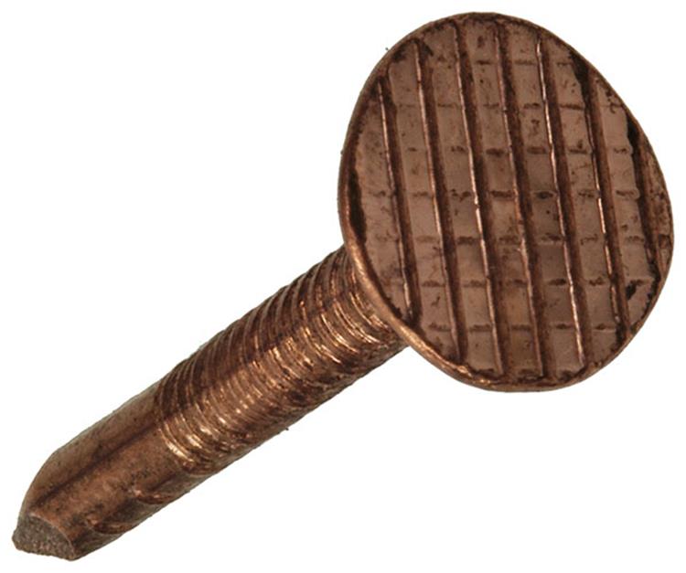 Mack 1019973 - clou de schiste cuivre 180 gr 2,5 x 25mm | 5 pièces
