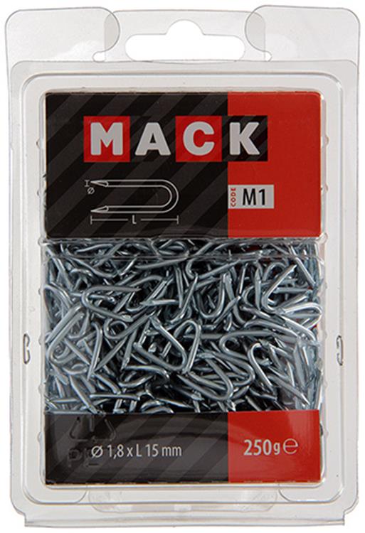 Mack 1017951 - acier de base galvanisé 250 gr 1,8 x 15 mm | 5 pièces
