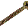 Mack 1017988 - vis pour panneaux d'aggloméré avec tête plaquée jaune. 25 pièces 5,0 x 50 mm | 5 pièces