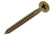 Mack 1017988 - vis pour panneaux d'aggloméré avec tête plaquée jaune. 25 pièces 5,0 x 50 mm | 5 pièces