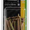 Mack 1018019 - spainplschr.vzkop-auto-assemblage plaqué jaune 25 pièces 4,5 x 60 mm | 5 pièces