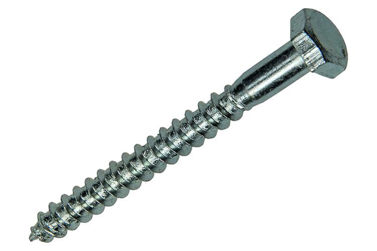 Mack 1018041 - boulon fileté à bois en acier galvanisé 24 pièces 6 x 60 mm | 5 pièces