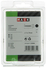 Mack 1018046 - boulon fileté à bois en acier galvanisé 20 pièces 7 x 70 mm | 5 pièces - afbeelding 3