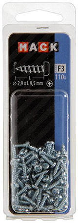 Mack 1018054 - vis autotaraudeuse culasse plaquée 110 pcs 2,9 x 9,5 mm | 10 pièces - afbeelding 3