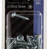 Mack 1018063 - vis autotaraudeuse à tête cylindrique galvanisée. 60 pièces 3,9 x 16 mm | 5 pièces