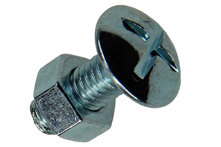 Mack 1018099 - boulon de chauffage + écrou acier galvanisé 45 pcs m6 x 16 mm | 5 pièces