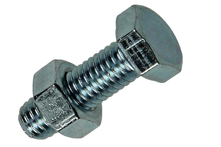 Mack 1018106 - boulon de robinet + écrou en acier galvanisé 40 pcs m5 x 16 mm | 5 pièces