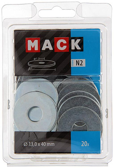 Mack 1018132 - rondelle de corps galvanisée20 pcs 13,0 x 40 mm | 5 pièces