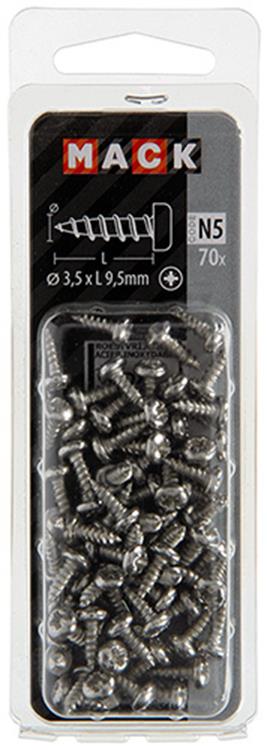 Mack 1020015 - vis autotaraudeuse culasse a2 70 pcs 3,5 x 9,5 mm | 5 pièces