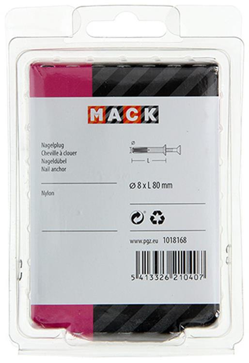Mack 1018168 - bouchon à clous en nylon polyamide 22 pièces 8 x 80 mm | 3 pièces