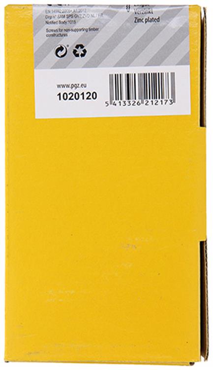 Mack 1020120 - vis pour panneaux d'aggloméré avec tête jaune avec 100 pièces 5,0 x 100 mm | 2 pièces