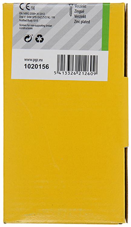 Mack 1020156 - vis pour panneaux d'aggloméré vz kp-self-lockinggvz 100pcs 5,0 x 90 mm | 2 pièces