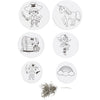 Mobiles d'entreprise Creativ avec motif, d 12+15+18 cm, 300 gr, blanc, 20 set 1 boîte